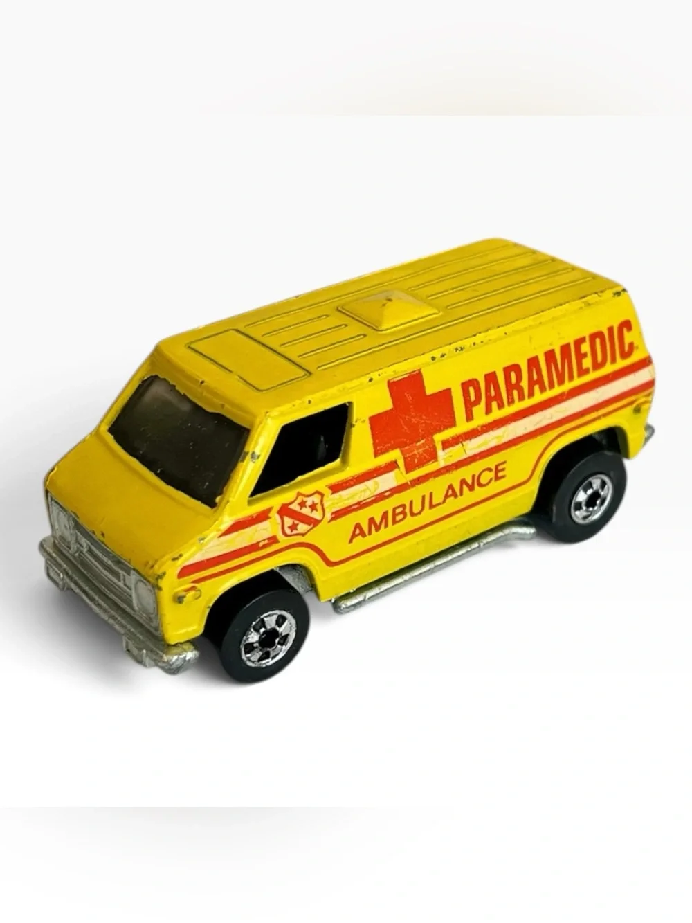 Hot Wheels Supervan Paramedic Ambulance Hong Kong Yellow Loose 1974 Blackwall